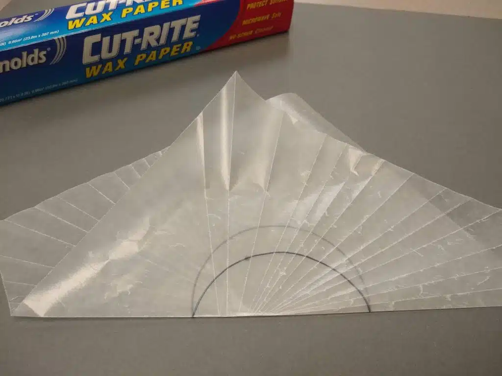 wax paper folding ellipse conic section