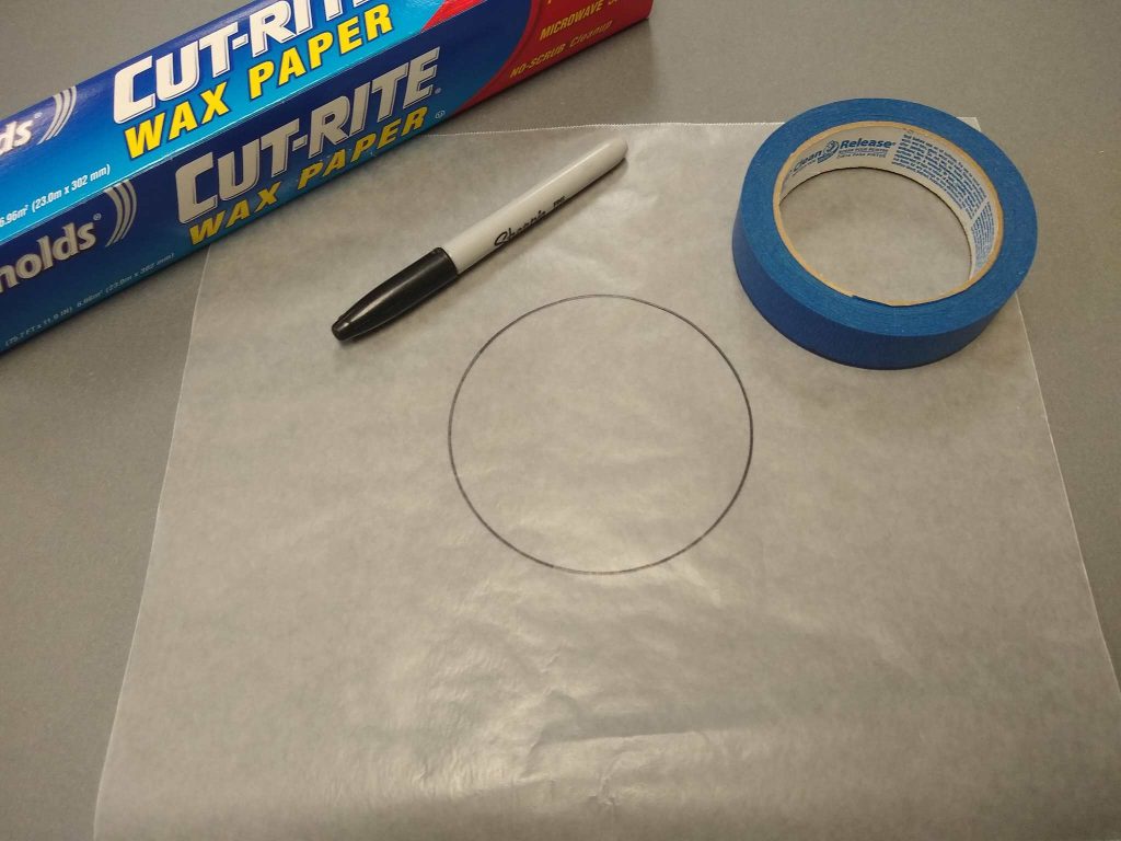 wax paper folding ellipse conic section