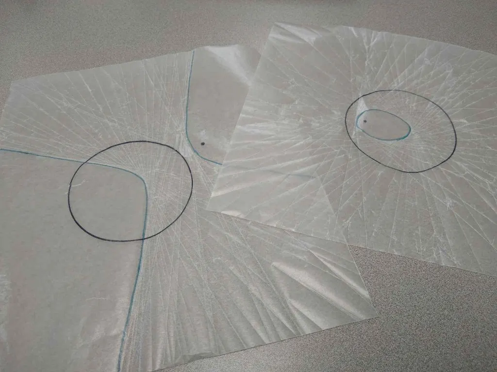 wax paper folding ellipse conic section