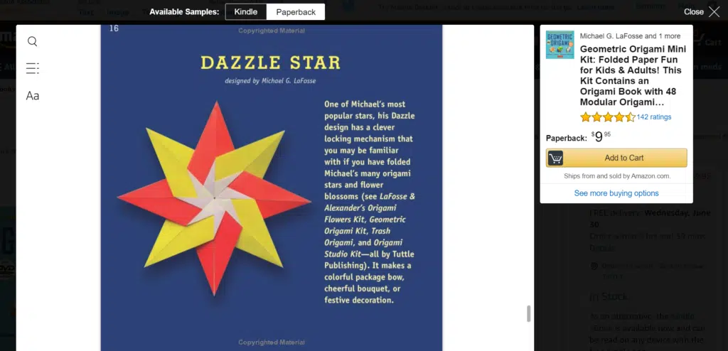 Origami Dazzle Star