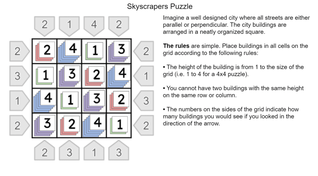 Skyscraper Puzzles Math Love