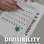divisibility rules dice game.