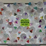 radian arts and crafts activity bulletin board.
