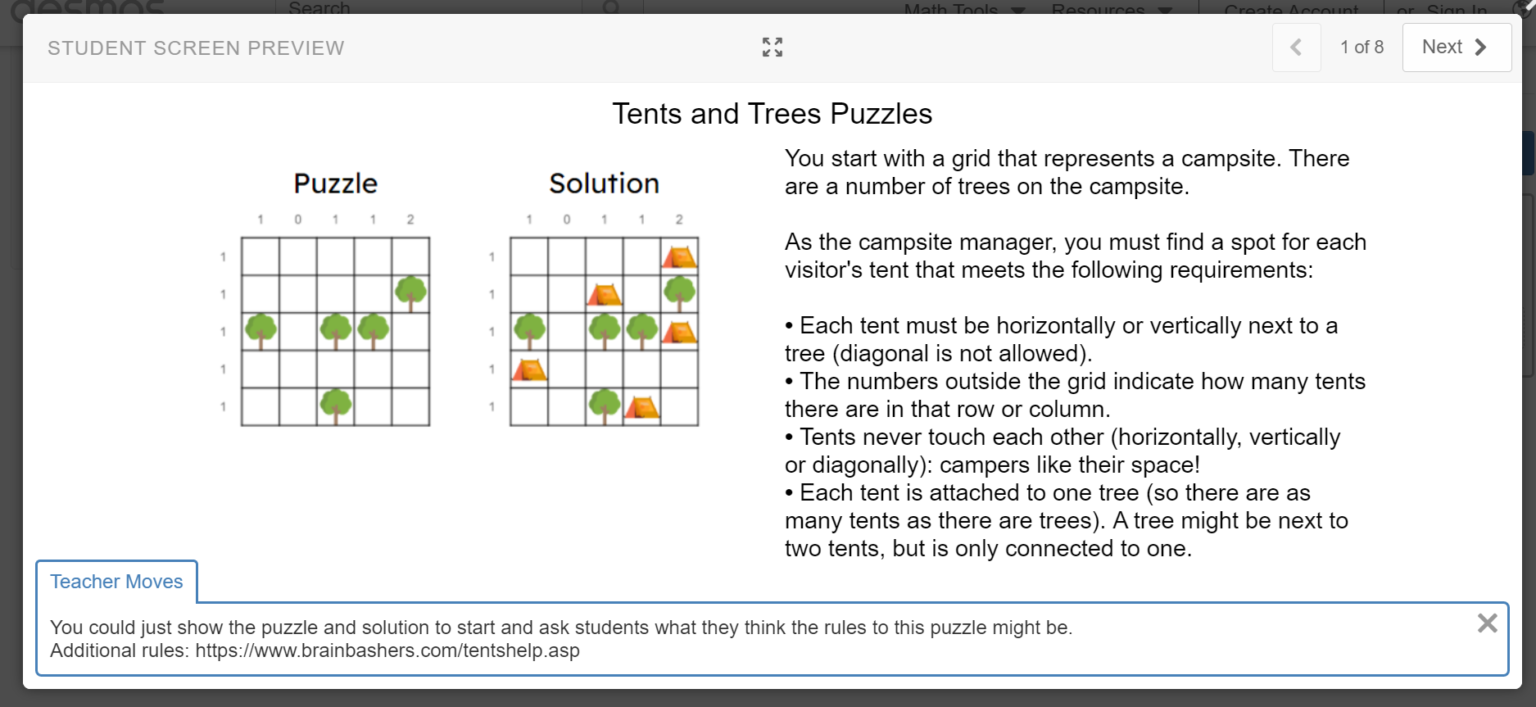 Tents and Trees Puzzles Math = Love
