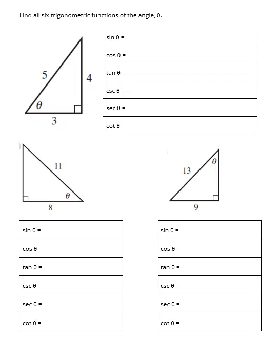 SOH CAH TOA Notes | Math = Love