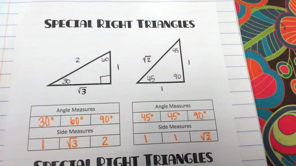 special right triangles