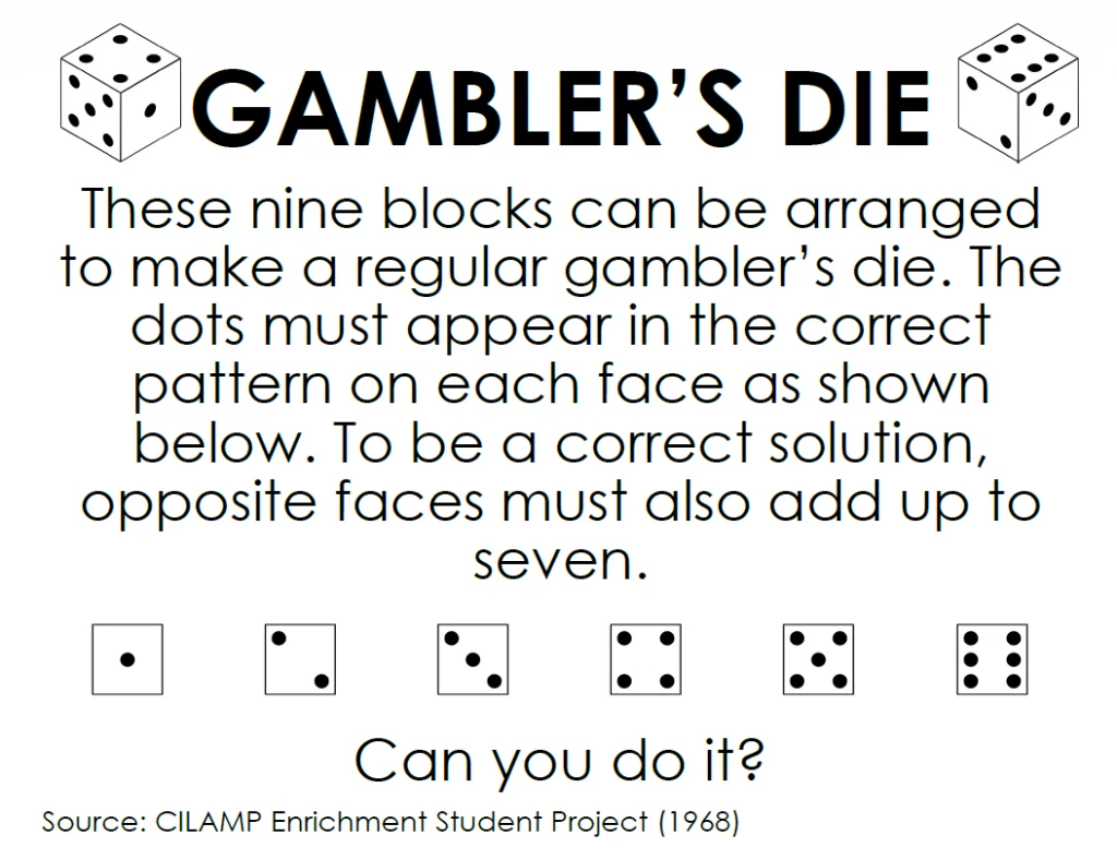 Gambler's Die Puzzle