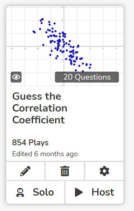 Guess the Correlation Coefficient Blooket Game