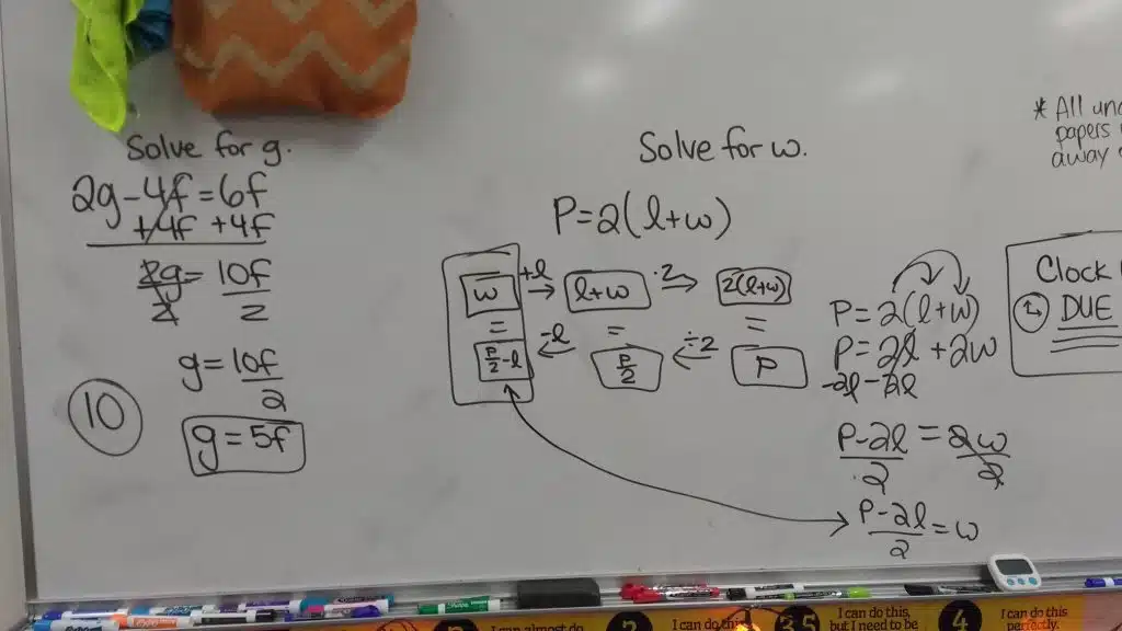 Literal Equations Connect 4 Activity