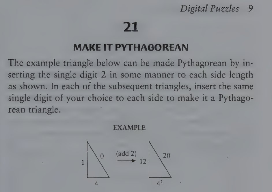 Make It Pythagorean Puzzles