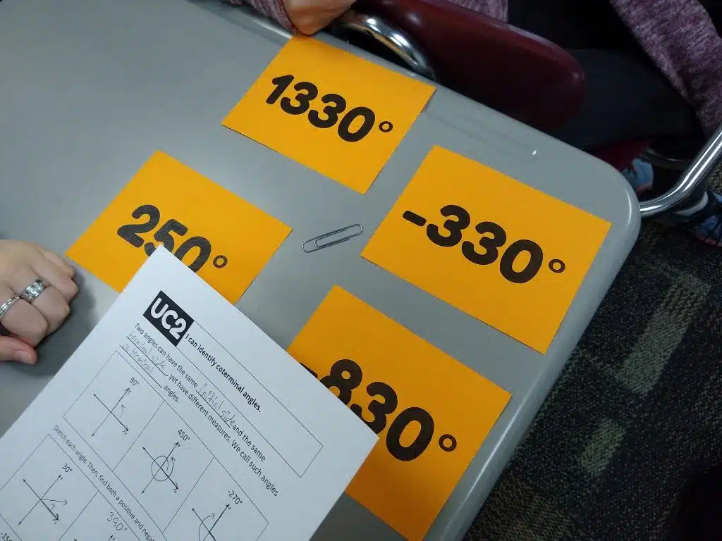 Odd One Out Coterminal Angles Activity