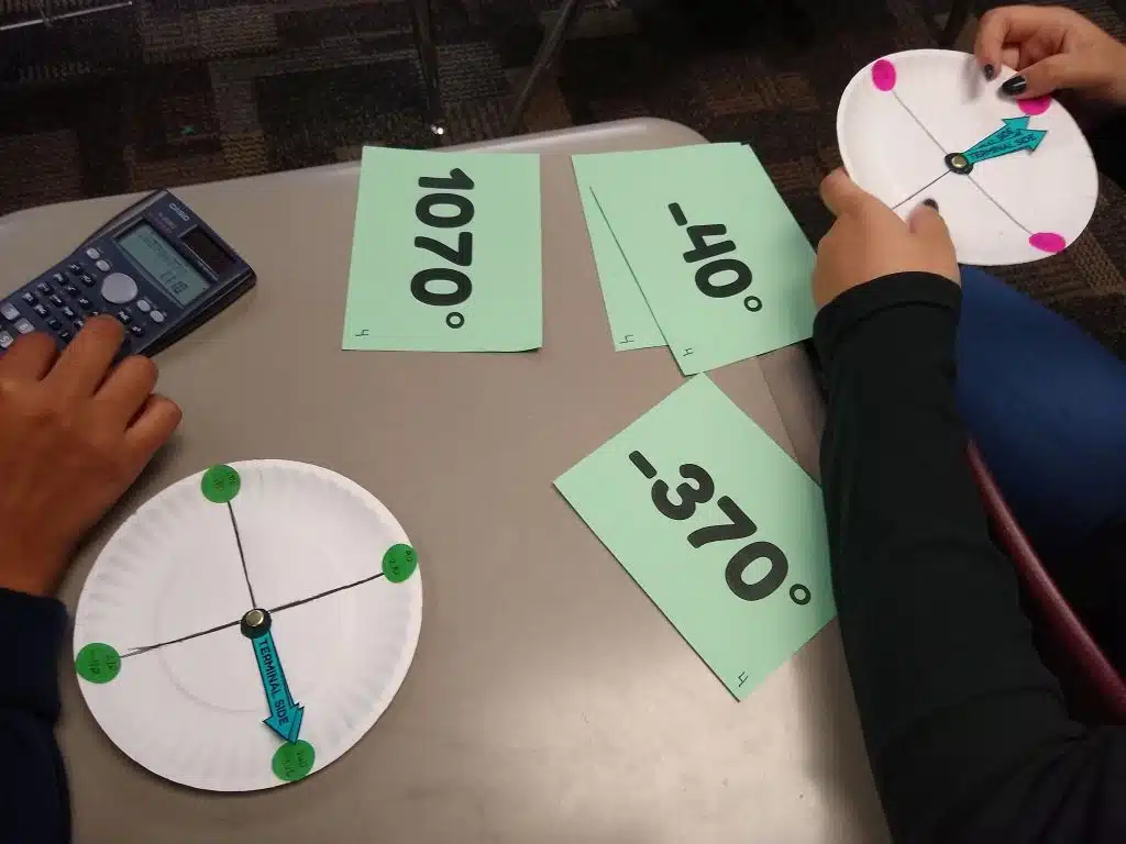 Odd One Out Coterminal Angles Activity