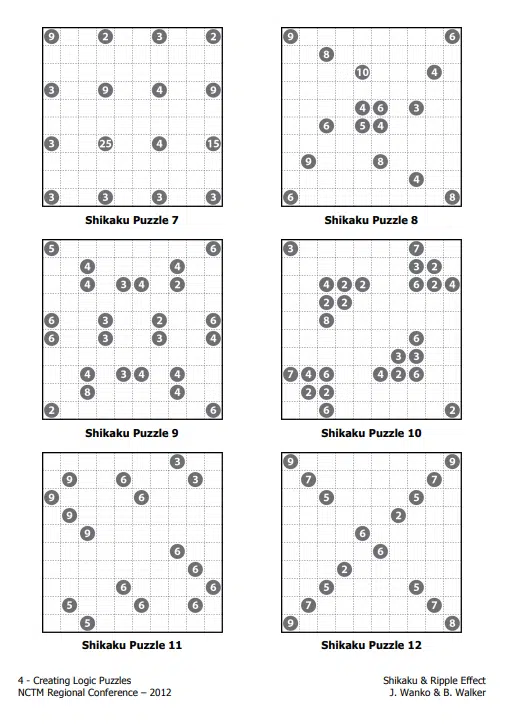 Shikaku Grades de Vários Tamanhos Deluxe - Fácil ao Difícil