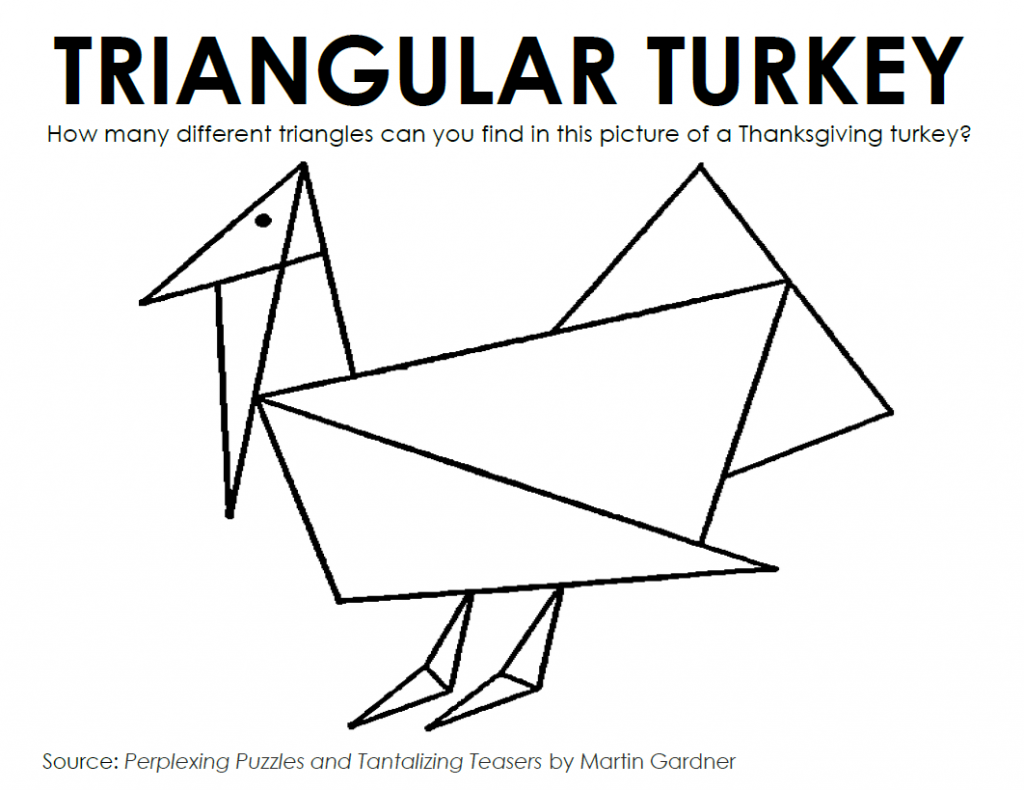 triangular turkey geometry puzzle 