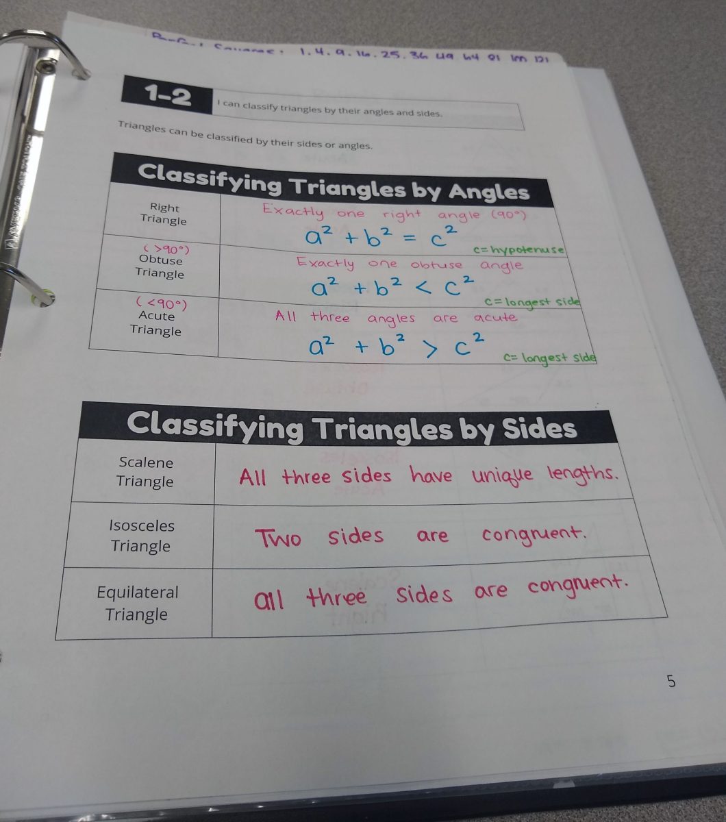 Classifying Triangles By Angles And Sides Notes Math Love 8570