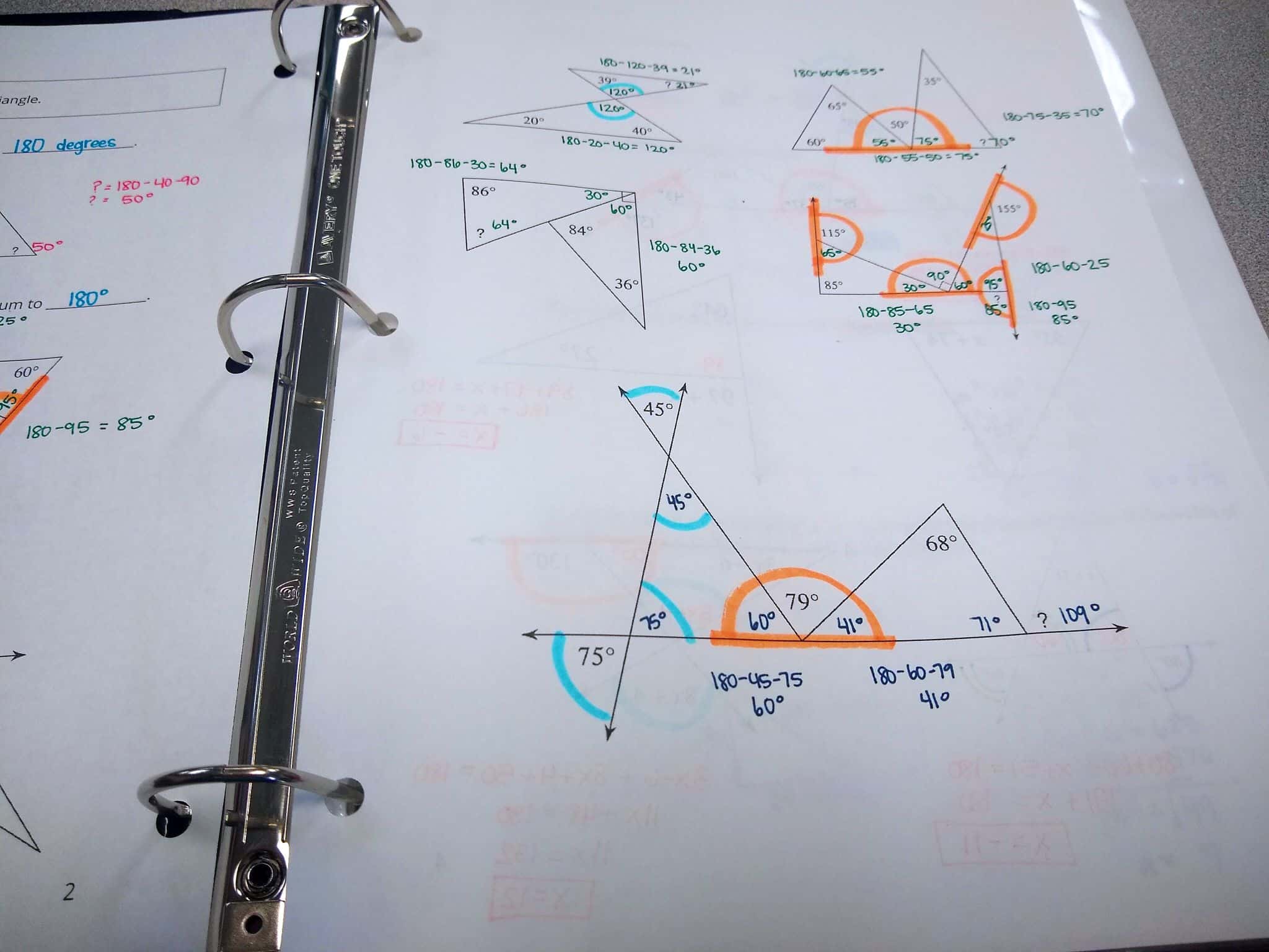 Missing Angles Notes | Math = Love