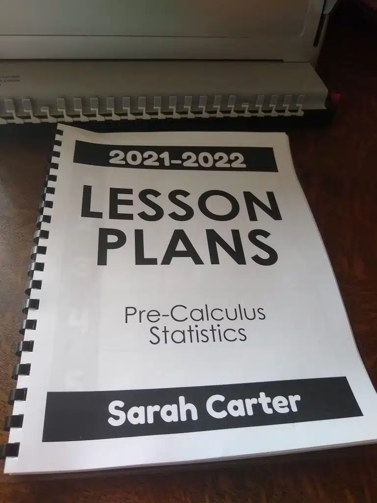 Free Printable Lesson Plan Book: 2021-2022 Edition