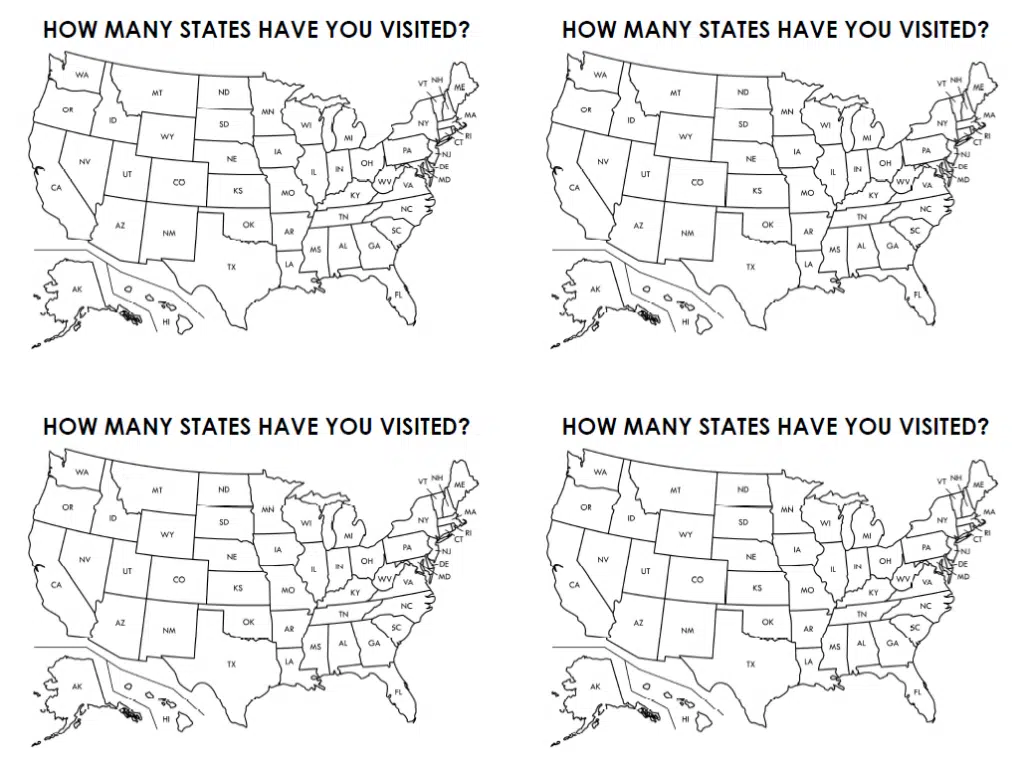 How Many States Have You Visited Map