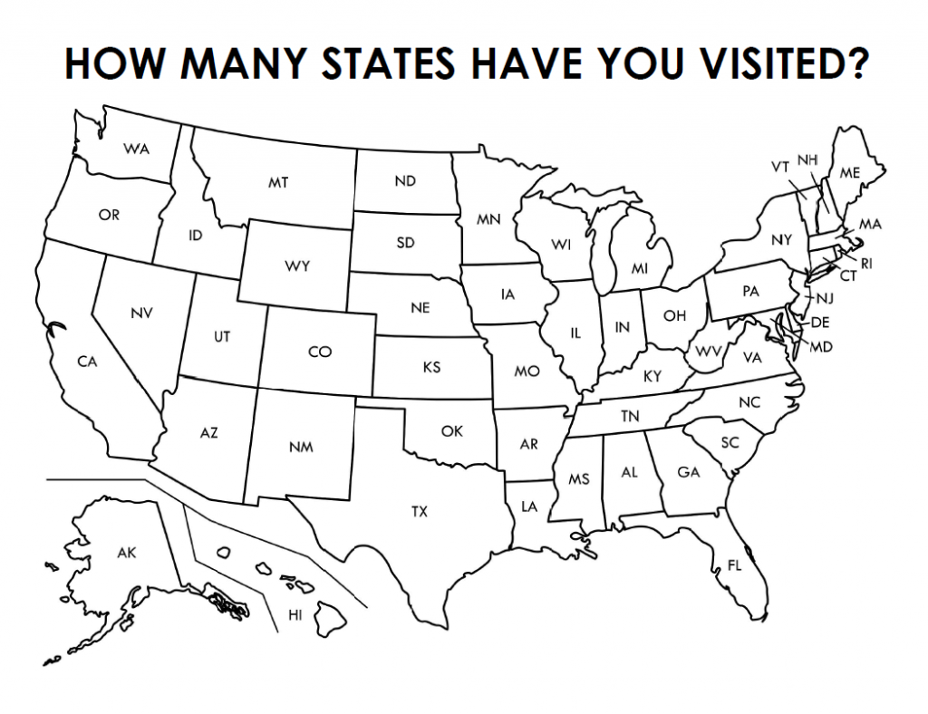 How Many States Have You Visited Map