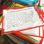 How many states have you visited map in dry erase pockets.