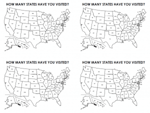 How Many States Have You Visited Map | Math = Love