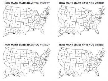 How Many States Have You Visited Map | Math = Love