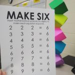 Make Six Puzzle Number Challenge Printed on Sheet of Paper.