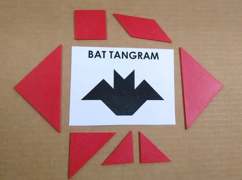 bat tangram puzzle