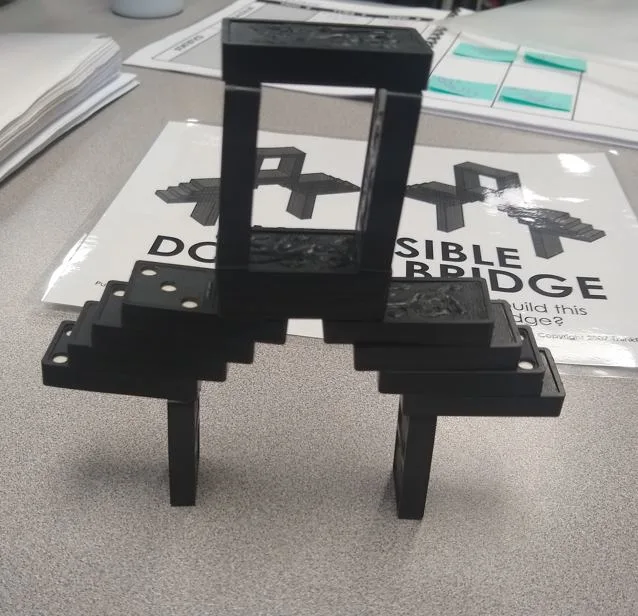Impossible Domino Bridge Puzzle