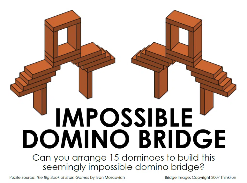 Impossible Domino Bridge Puzzle