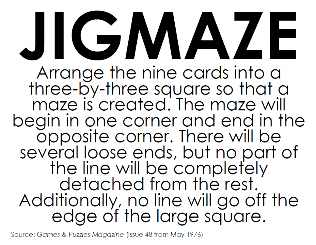Puzzle Jigmaze