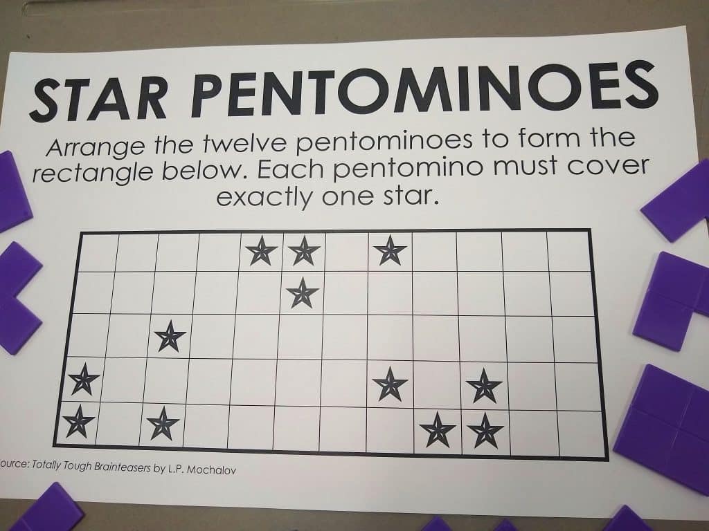 Star Pentominoes Puzzle