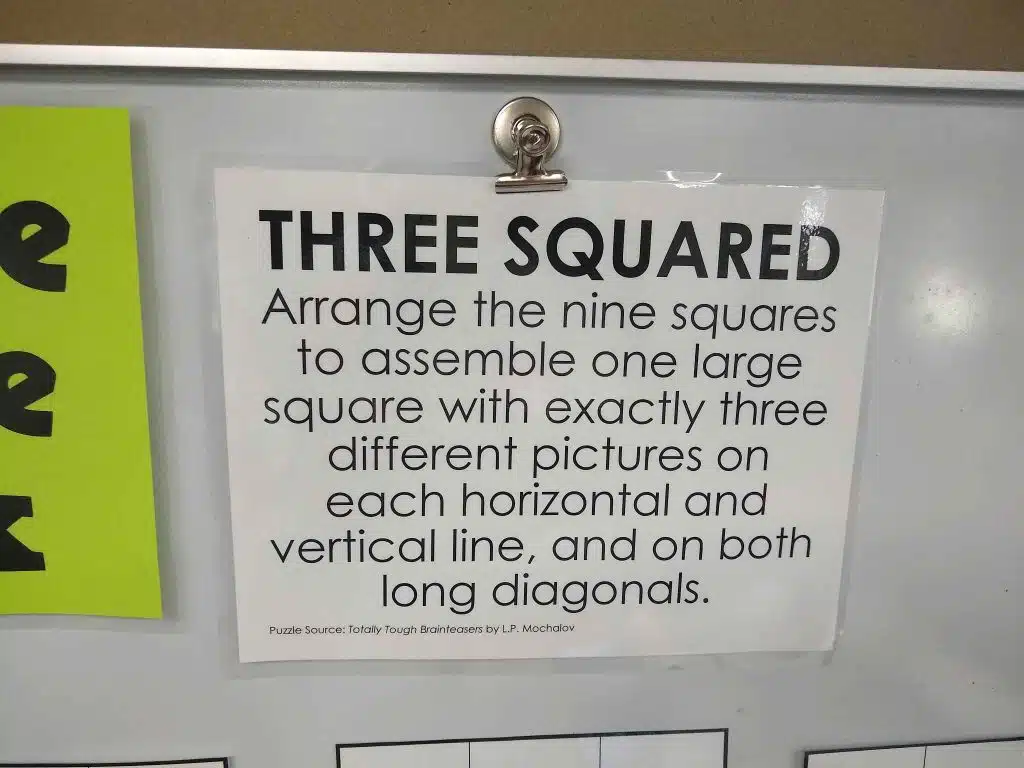 Three Squared Puzzle