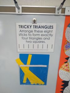 tricky triangles puzzle.