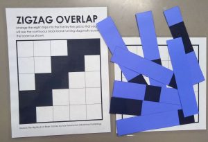 zigzag overlap puzzle.