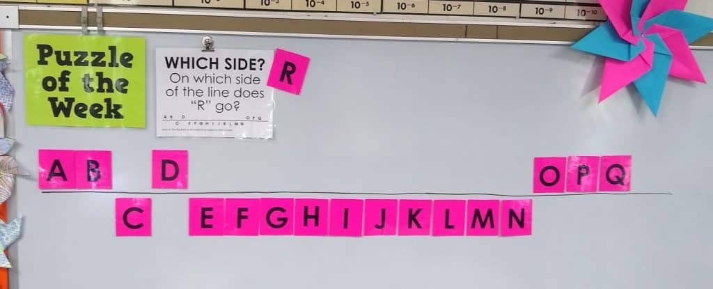 Which Side of the Line Letters Puzzle