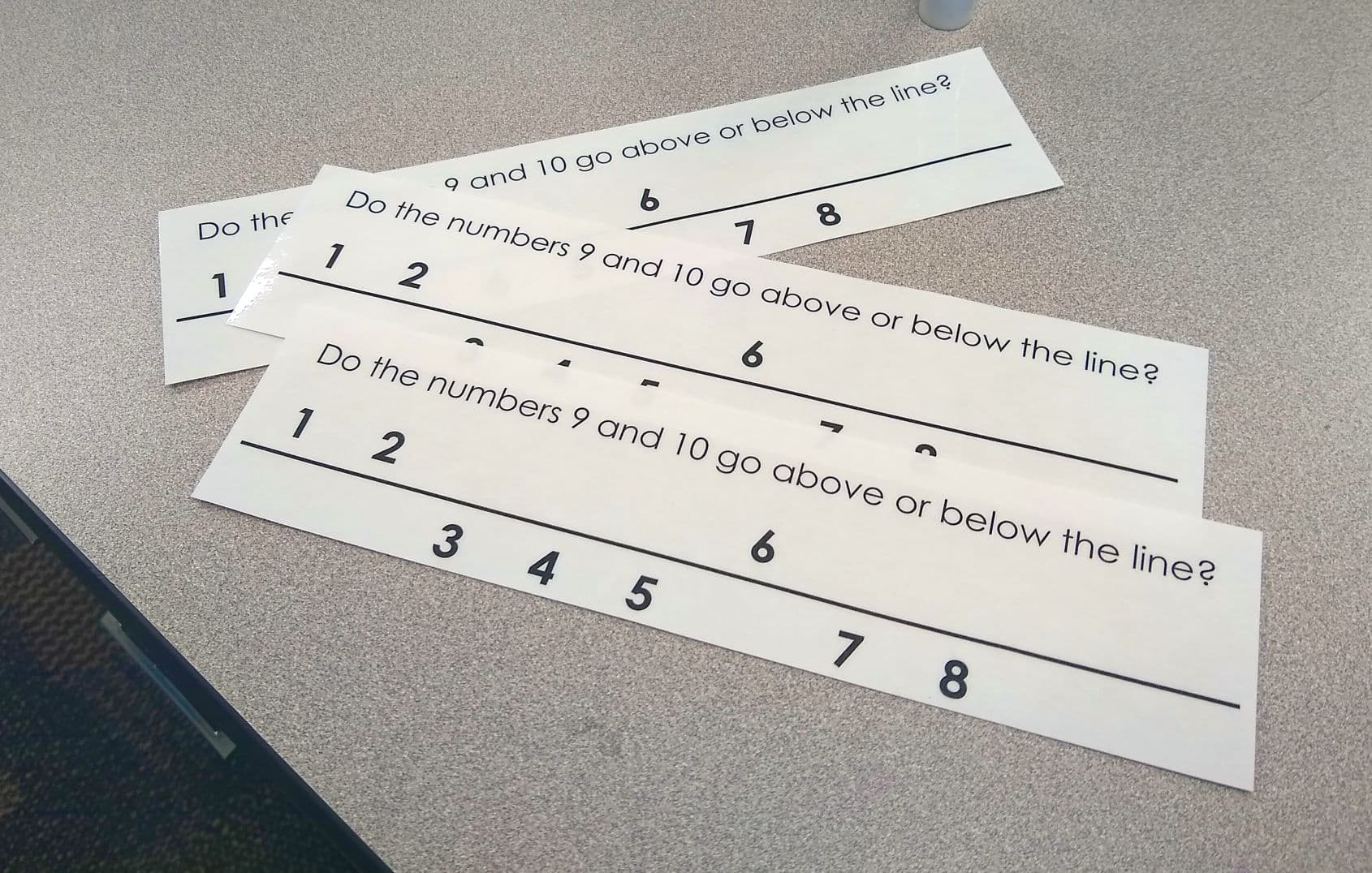 Which Side of the Line Numbers Puzzle | Math = Love