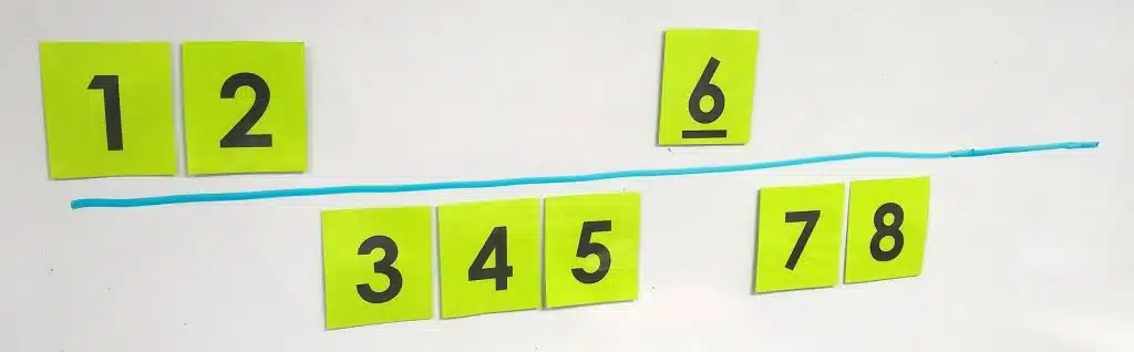 Which Side of the Line Numbers Puzzle