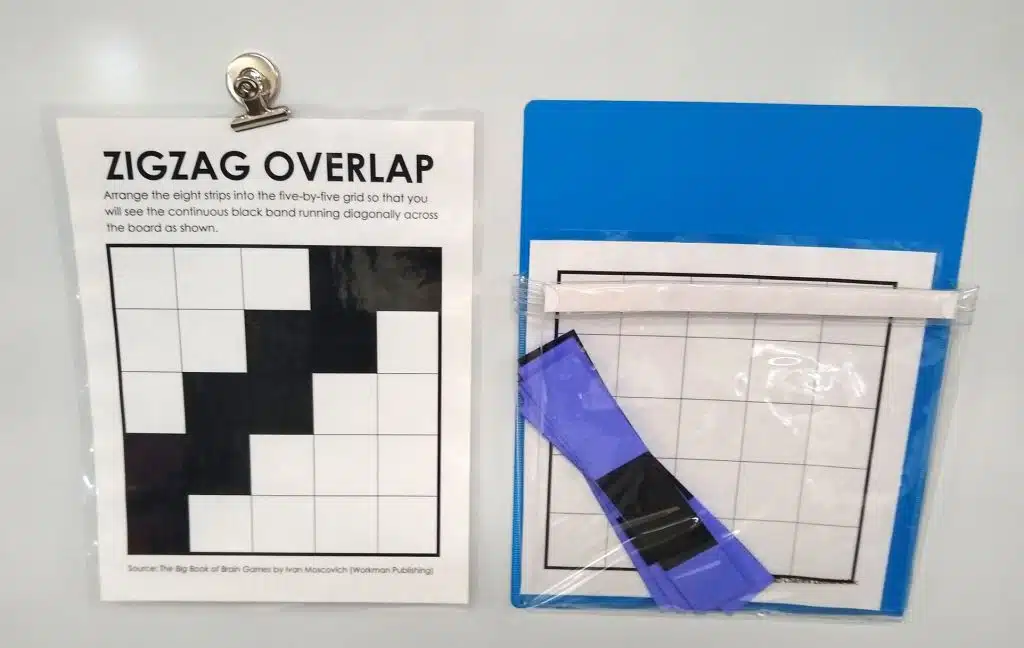 Zigzag Overlap Puzzle