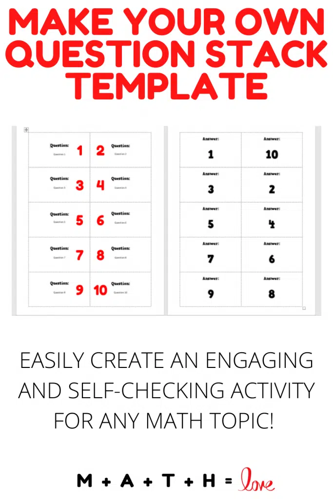 make your own question stack template. 