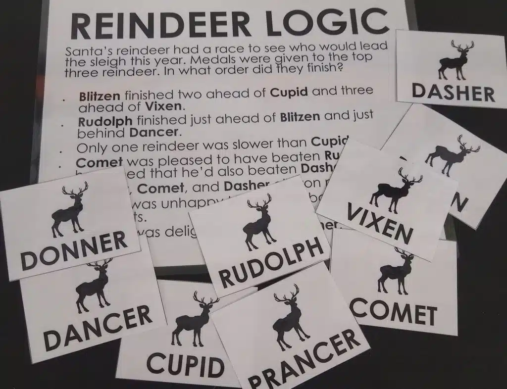 Reindeer Logic Puzzle