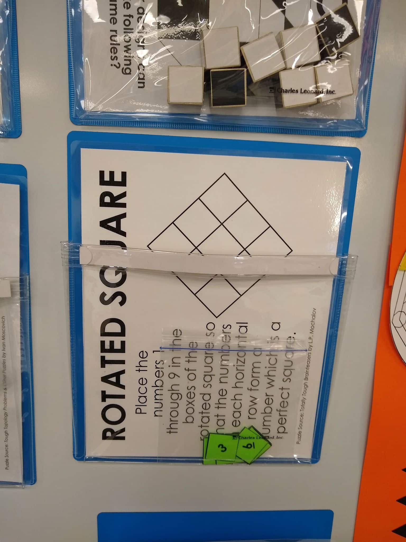 Two Square Game With Rotation Rotated Square Puzzle | Math = Love