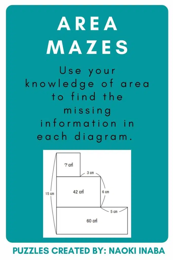 Instructions for Area Mazes. 