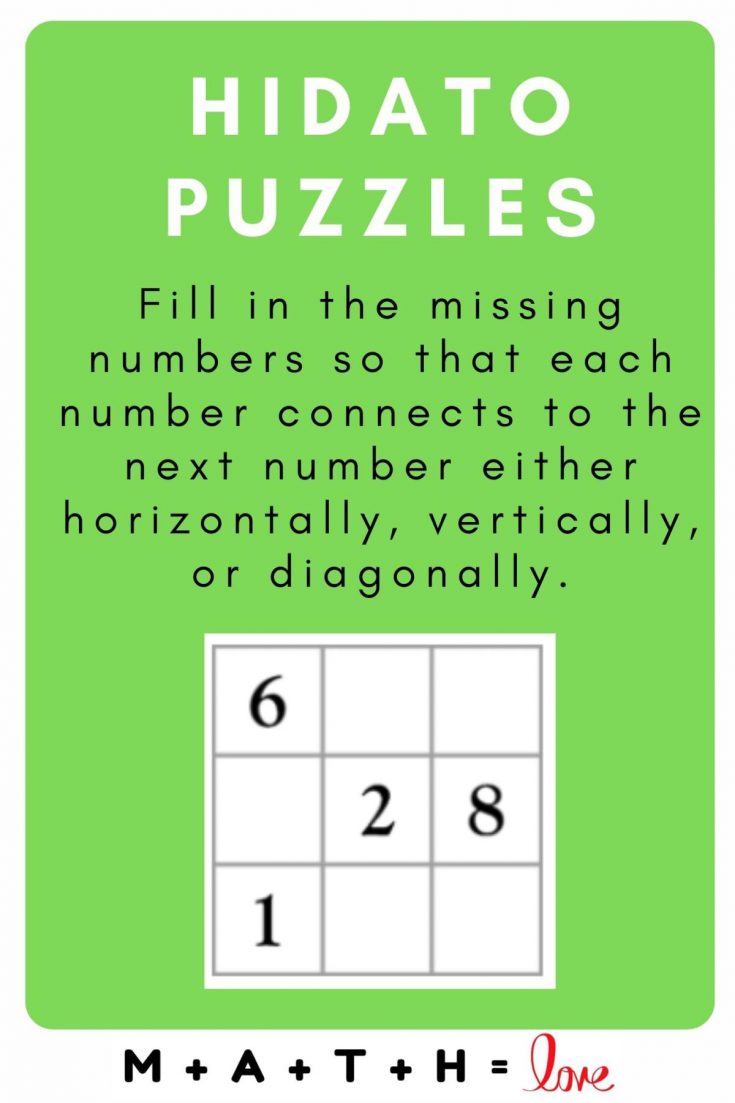 22 Free Printable Hidato Puzzles