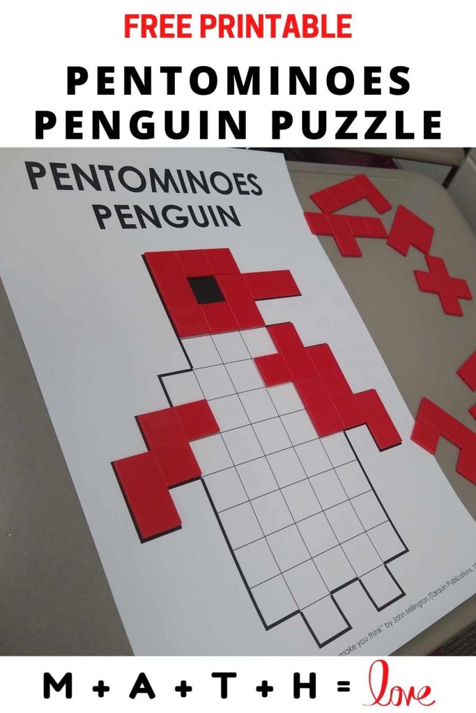 Pentominoes Penguin Puzzle (Partially Solved) 