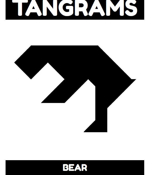 Bear tangram puzzle.