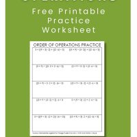 order of operations practice worksheet.