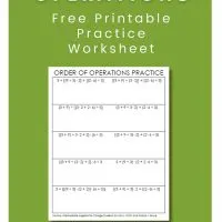 order of operations practice worksheet.
