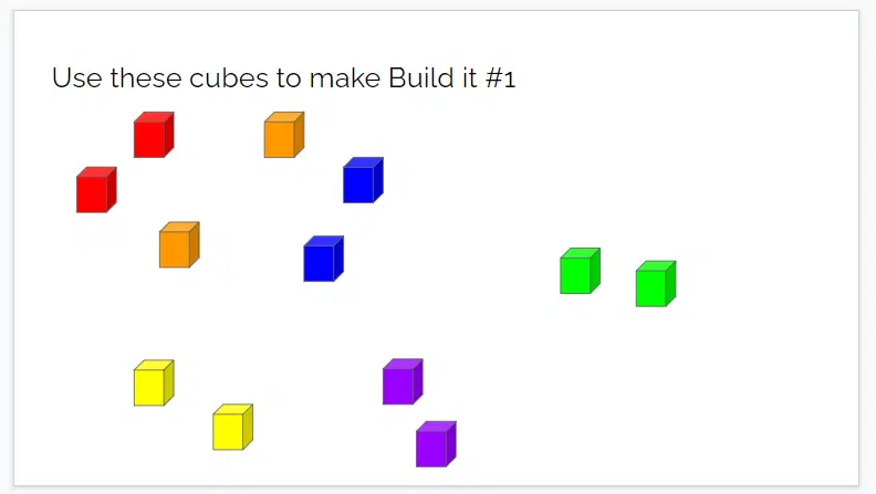 google slides digital version of build it activity. 