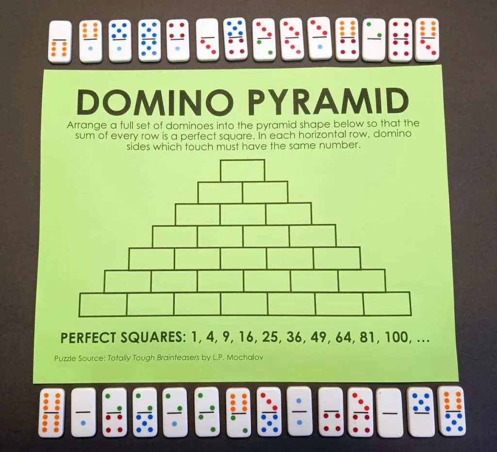Domino Pyramid Puzzle by L.P. Mochalov
